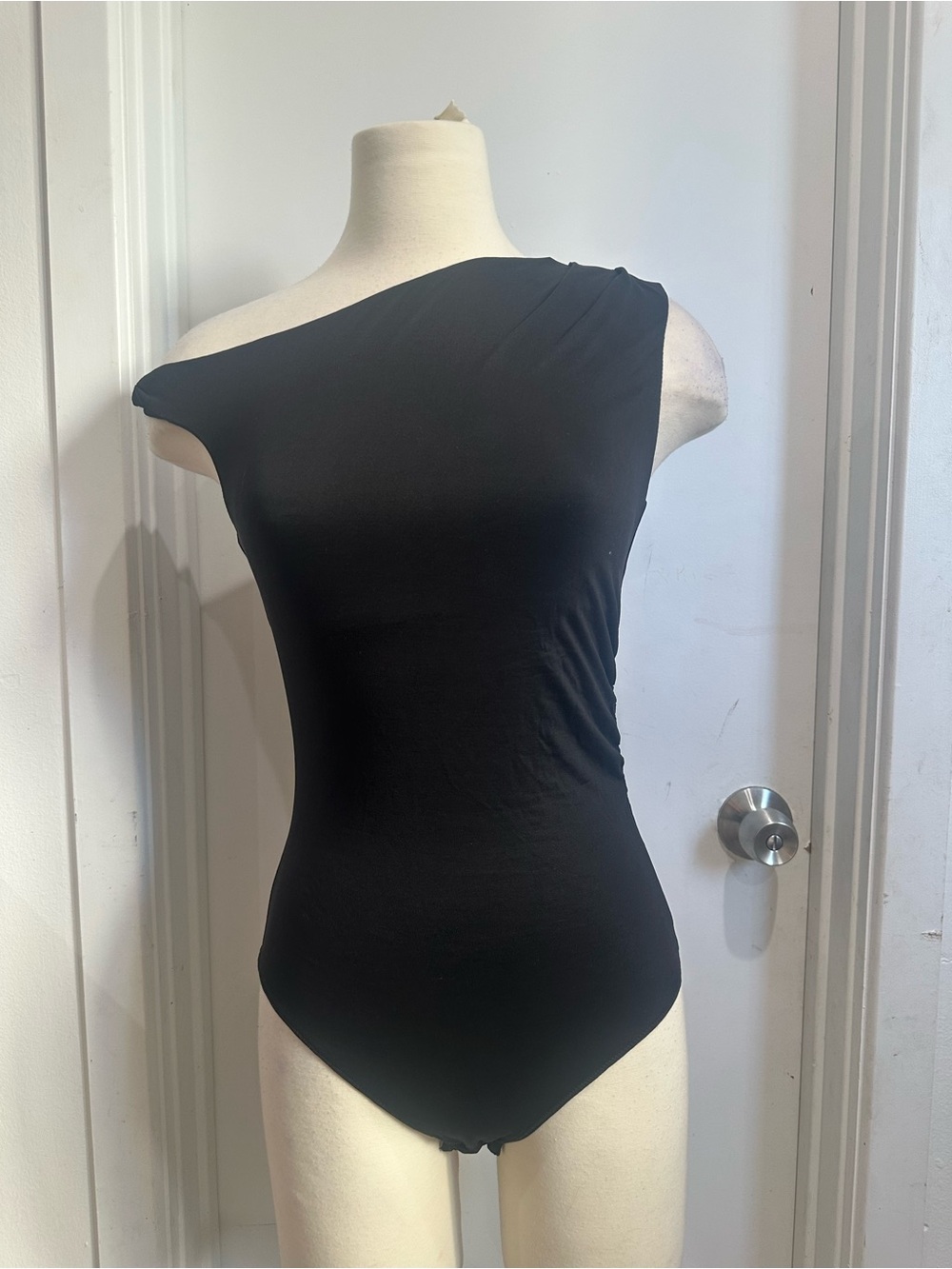 Princess Polly Black One-Shoulder Bodysuit
